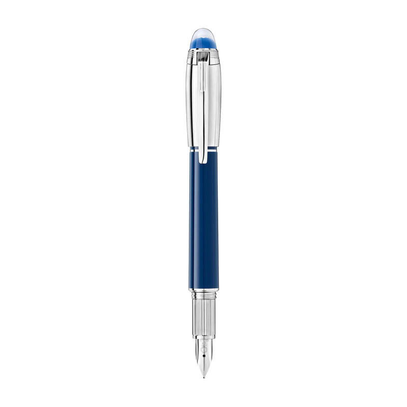 Montblanc Starwalker Doue Blue Planet Precious Resin Fountain Pen (Medium Nib)