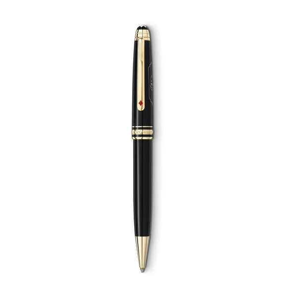 Montblanc Meisterstück Around the World in 80 Days Black Precious Resin Ballpoint Pen
