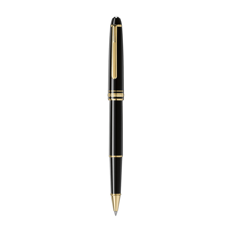 Montblanc Meisterstück Classique Yellow Gold Coated Black Resin Rollerball Pen