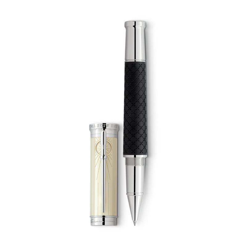 Montblanc Writers Edition Homage to Robert Louis Stevenson Platinum Coated Black Precious Resin Limited Edition Rollerball Pen