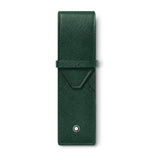 Montblanc Sartorial Green Leather Two Pen Pouch
