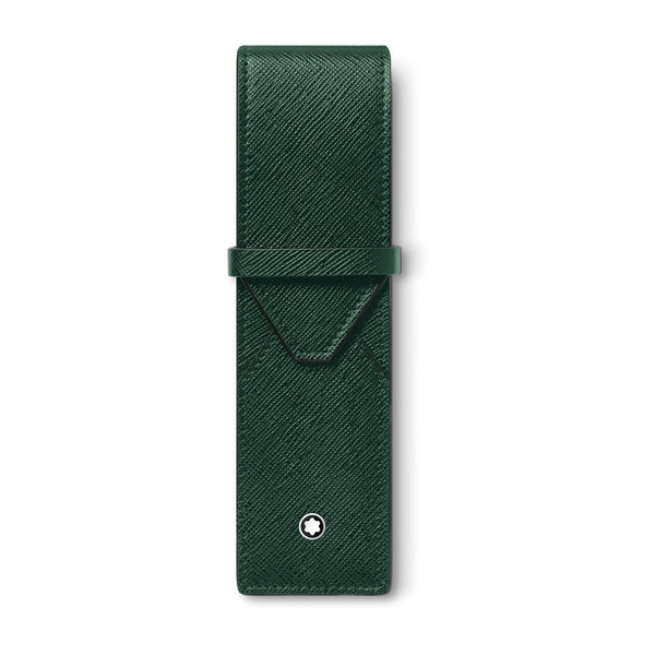 Montblanc Sartorial Green Leather Two Pen Pouch