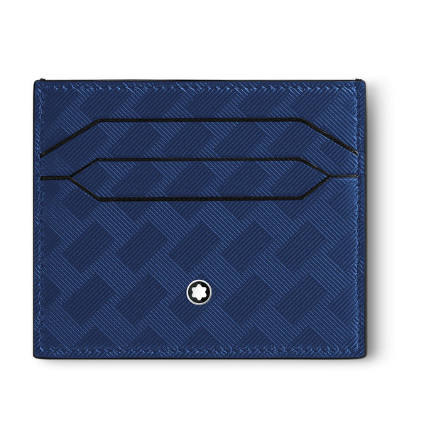 Montblanc Extreme 3.0 Ink Blue Leather Six Credit Card Wallet