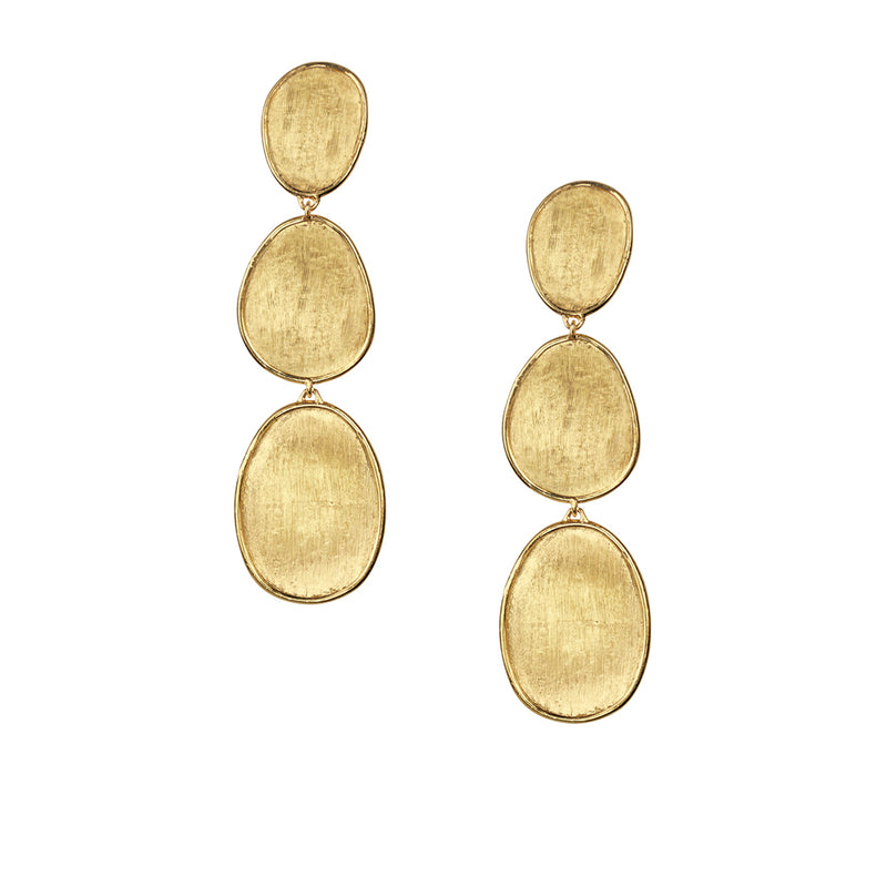 Marco Bicego Lunaria 18ct Yellow Gold Drop Earrings