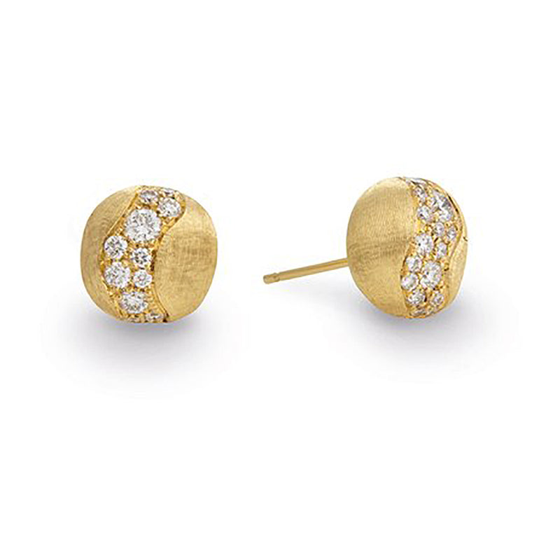 Marco Bicego Africa 18ct Yellow Gold Diamond Stud Earrings