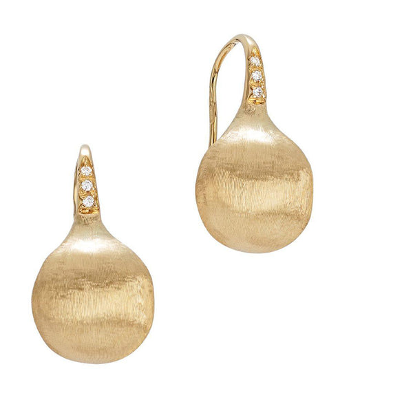Marco Bicego Africa 18ct Yellow Gold and Diamond Drop Earrings