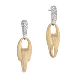 Marco Bicego Lucia 18ct Yellow and White Gold Diamond Drop Earrings
