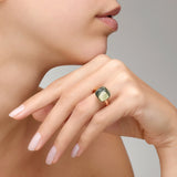 Pomellato Nudo Maxi 18ct Rose and White Gold Prasiolite Ring