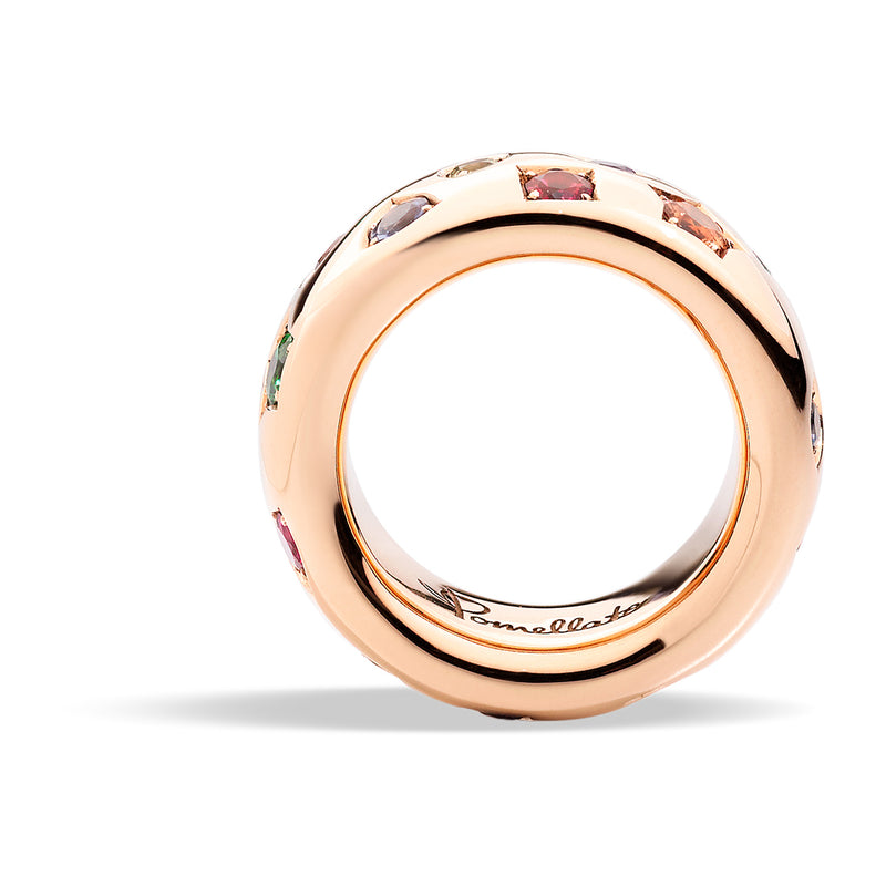 Pomellato Iconica 18ct Rose Gold Mixed Gemstone Ring