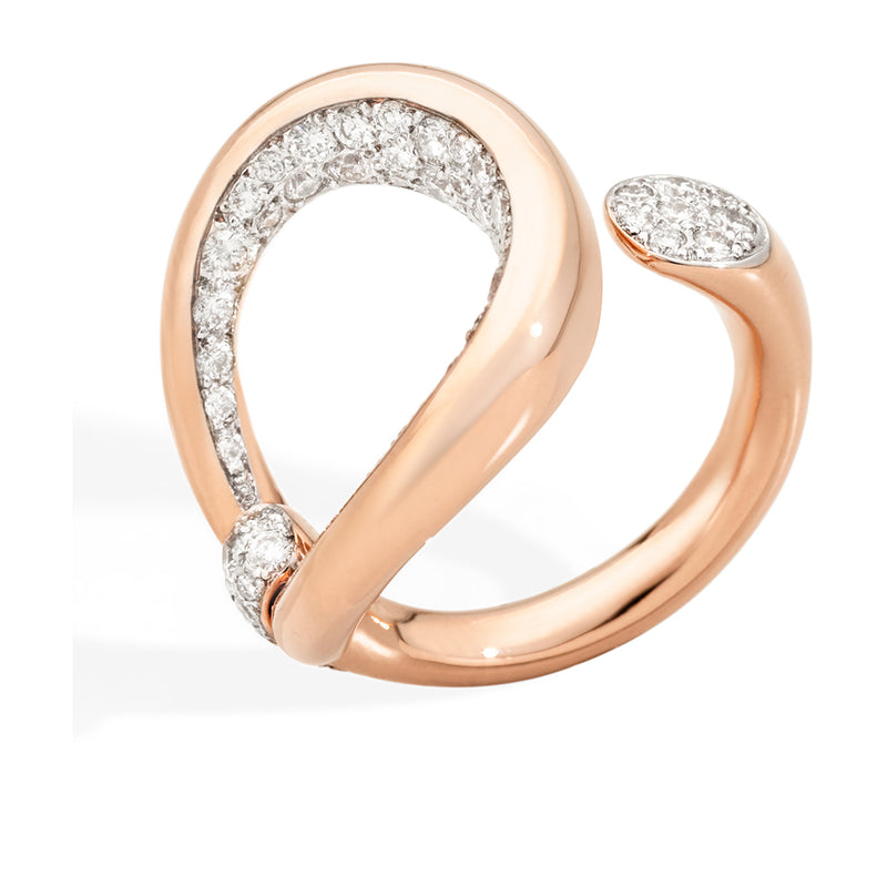 Pomellato Fantina 18ct Rose Gold Diamond Ring