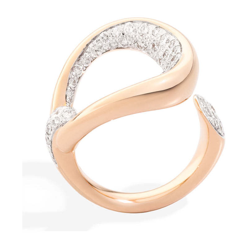 Pomellato Fantina 18ct Rose Gold Diamond Ring