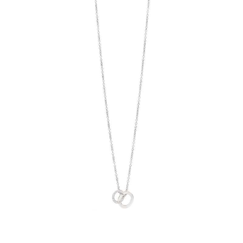 Pomellato Brera 18ct White Gold Diamond Pendant and Chain