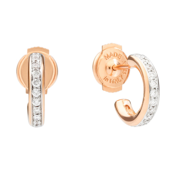 Pomellato Together 18ct Rose Gold Diamond Earrings
